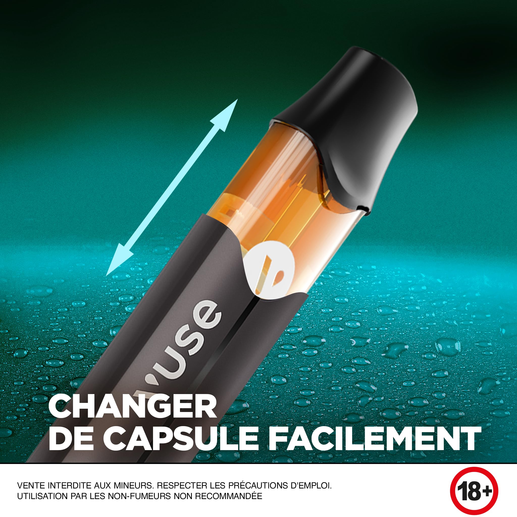Vuse Pro cigarette électronique kit complet, cigarette électronique  rechargeable noir avec 2 capsules saveur Menthe Ice et 2 capsules saveur  Fruits des Bois, jusqu'à 950 bouffées par capsule* : Amazon.fr: High-Tech