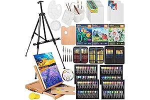 Nicpro 158PCS Art Set with Easel