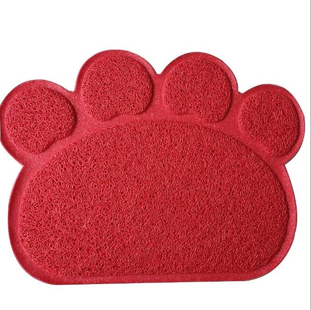 Foto 3 de 8 de JUNMIN Paw Imprimir Mat Mater Pet PVC Cat LIRT Mat Mat FRINCO Mater Pet PETEMAT Comer Mat Mat Mat Mat…