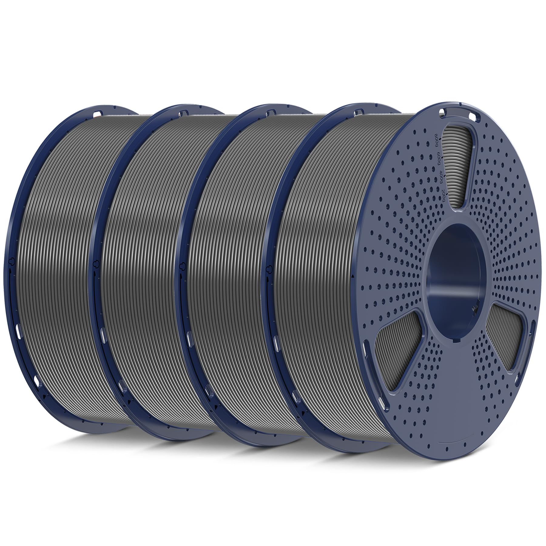 SUNLU PLA 3D Printer Filament, Grey, 4KG