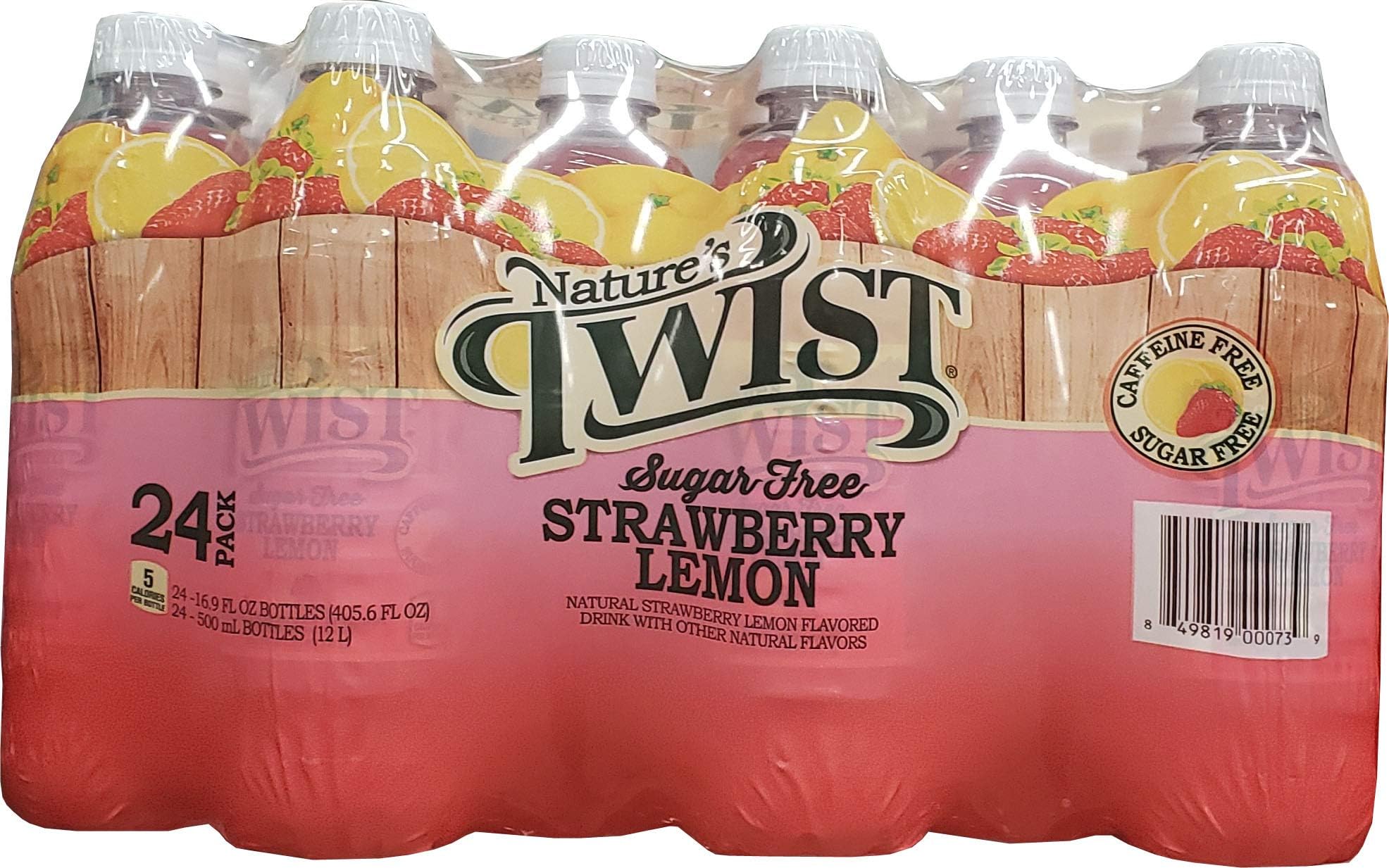 Amazon.com: Nature’s Twist Sugar Free Strawberry Lemonade with Real ...
