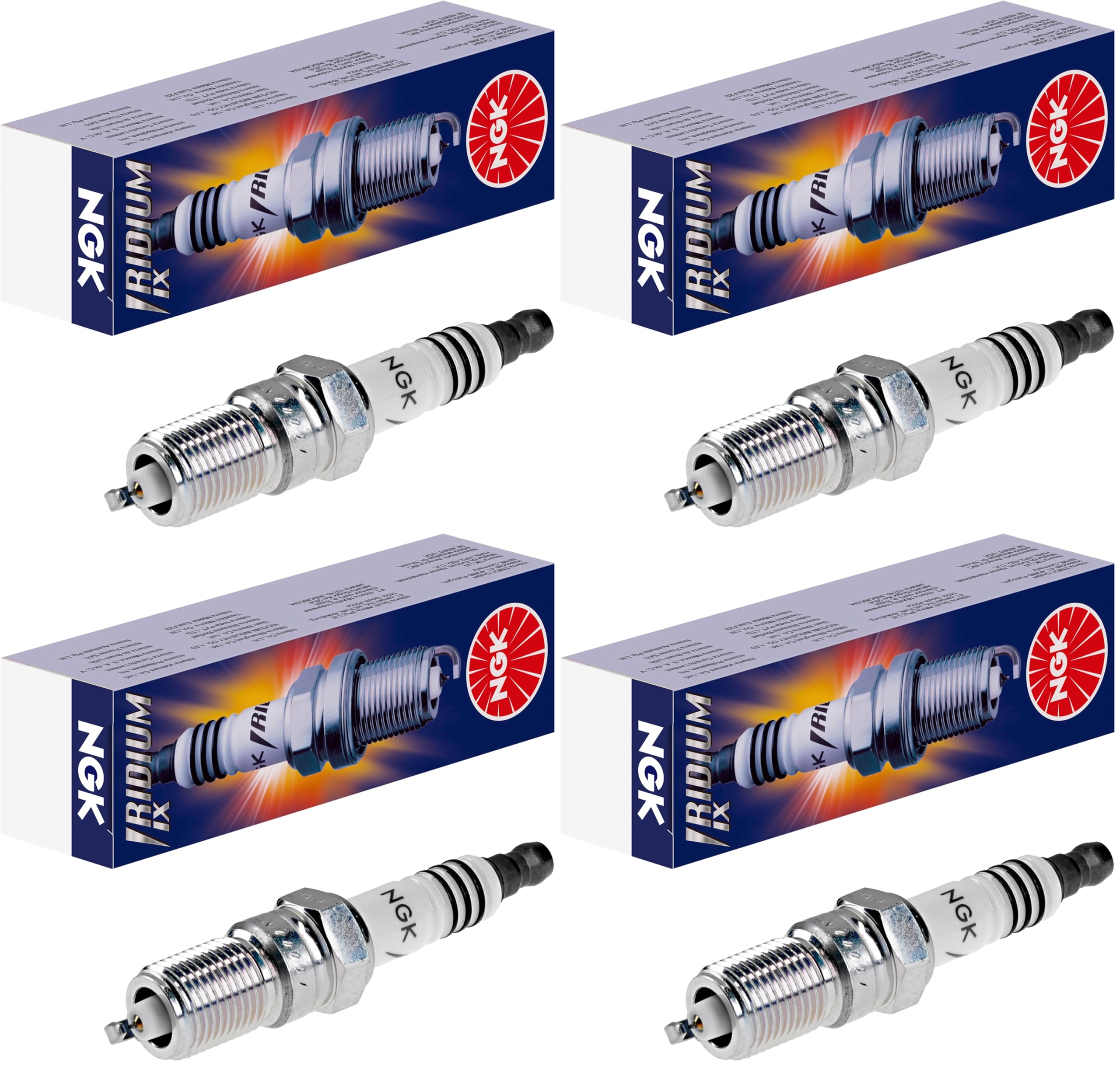 Bujía de encendido NGK Iridium IX TR6IX, 3689 | 1 ud. (Paquete de 4)