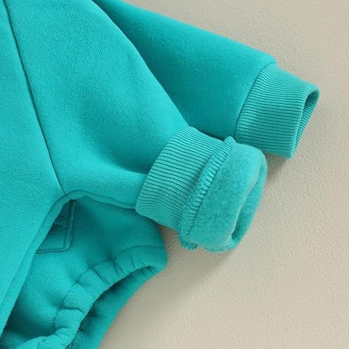 Miniatura 6 de Mameluco con capucha para bebé niño y niña, color liso, manga larga, ropa de otoño e invierno