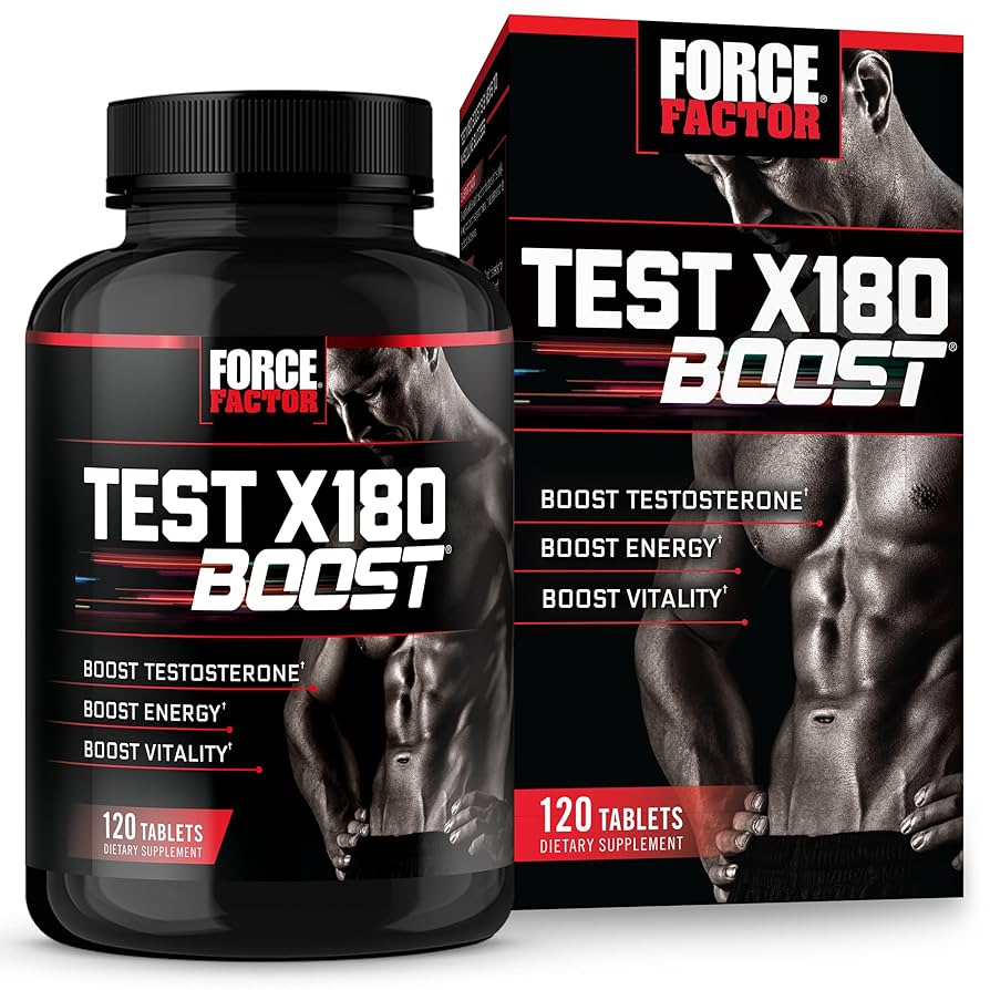 Amazon.com: FORCE FACTOR Test X180 Boost 9-in-1 Testosterone Support for Men, 3,120mg D-Aspartic Acid, 200mg Boron, Fenugreek, Tribulus Terrestris & zumXR to Increase Performance, Vitality & Stamina, 120 Tablets : Health &