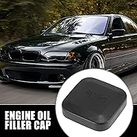 Vista 2 de X AUTOHAUX Reemplazo negro 11121743294 de la tapa del aceite del motor para BMW E36 E46 328 E39 528 E53 X5