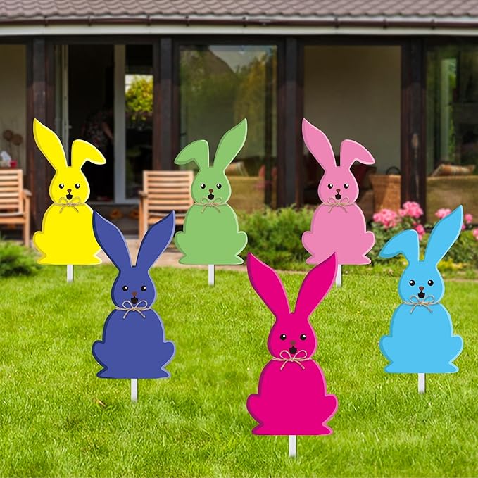 Adorable Easter Bunny Yard Signs! 🐰