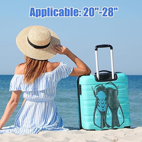 Miniatura 7 de Aletas de esnórquel, aletas de natación, tamaño de viaje, cortas, ajustables, para esnórquel, buceo, adultos, hombres y mujeres, aletas de natación