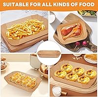 Vista 7 de Forros de papel desechables para freidora de aire Ninja Dual Airfryer, papel pergamino antiadherente rectangular, accesorios para freidora de aire