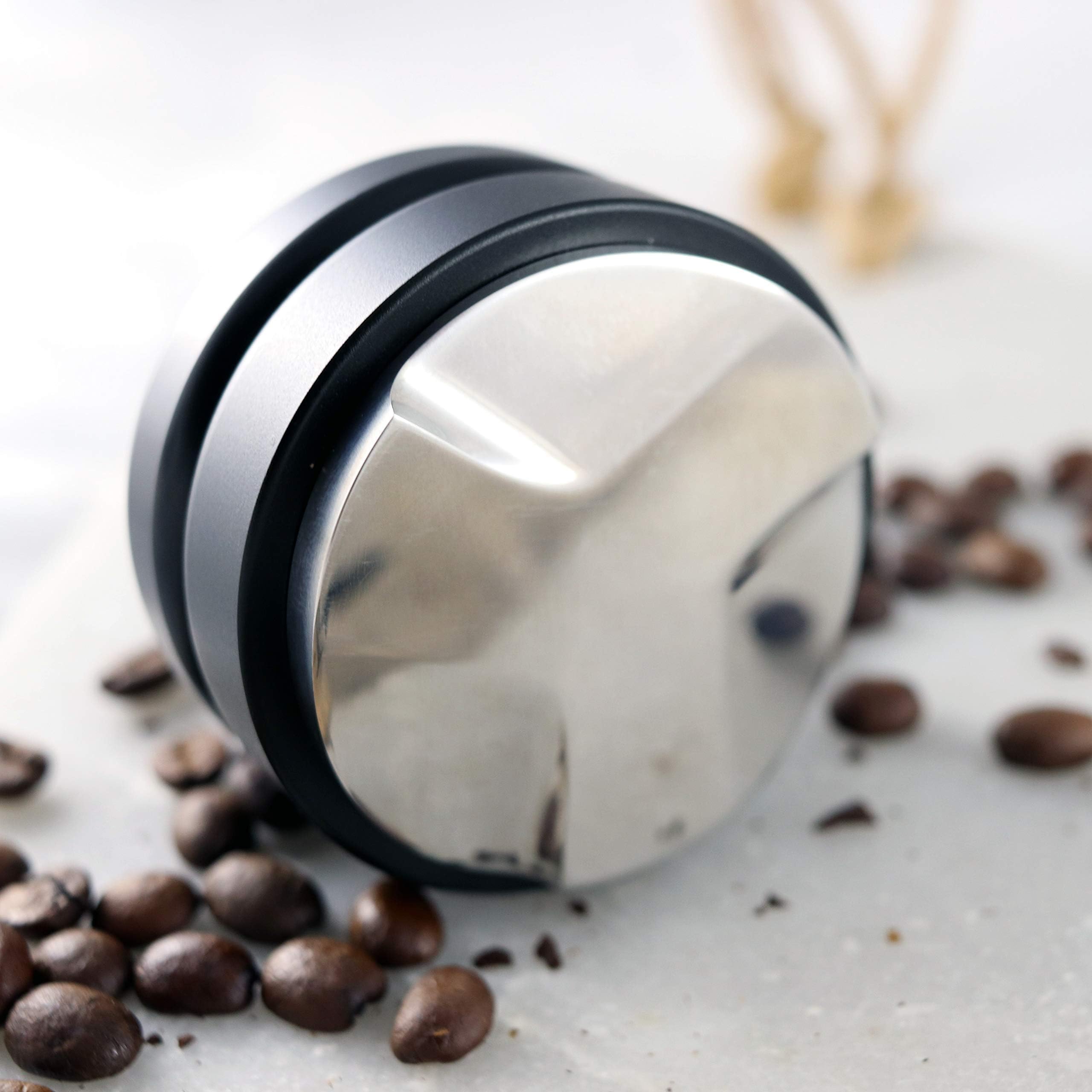 MindfulKing | 53mm Espresso Leveler Tool, 3 Flange Distributor, Use for 54mm Breville, Spaziale, Pavoni Portafilters, Coffee Leveler Tool (Black)