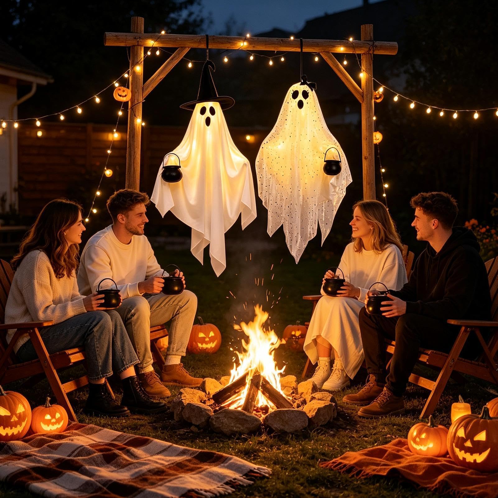 Decorazioni fantasma di Halloween Outdoor Spooky Light Up Decorazione