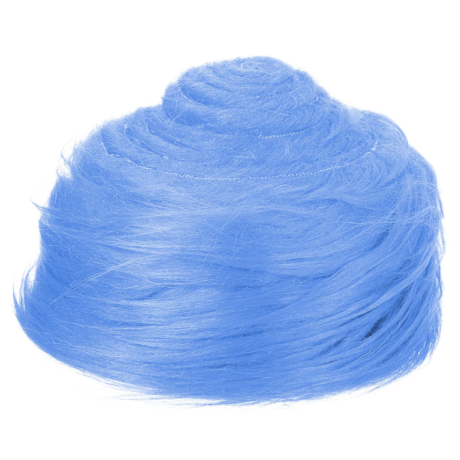 PATIKIL 4.9ft x 2 in Faux Fur Fabric Roll, Plush Precut Strips for DIY Craft Christmas Decoration Cosplay Costume, Sky Blue