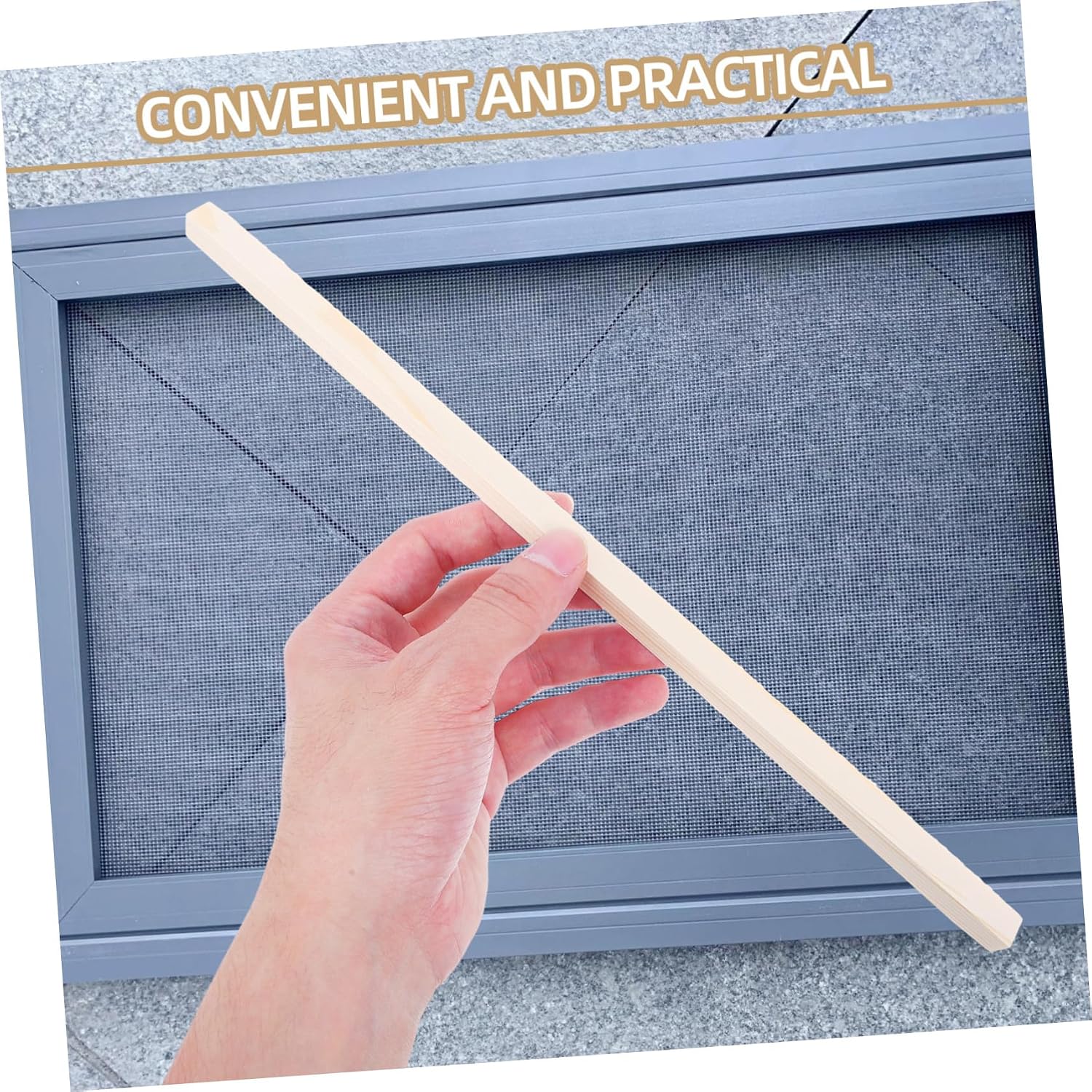 Cabilock 10Pcs Wooden Molding Trim for DIY Window Decor Pine Window Trim for Home Decoration and Photography Projects