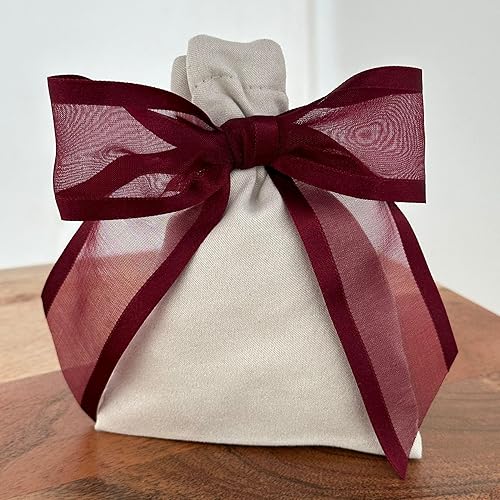 Miniatura 8 de Lazos preatados a cuadros rojos y blancos, 3 pulgadas de ancho, juego de 12, cuadros de búfalo, decoración de cesta de regalo a cuadros, adornos de