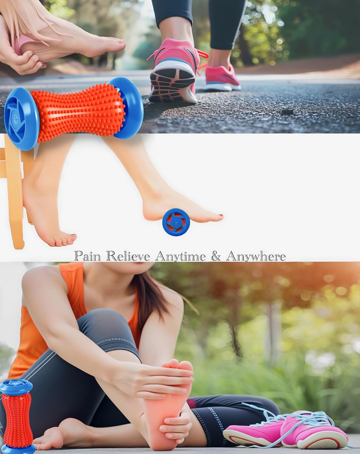 Portable Plantar Fasciitis Massager Foot Roller, an Effective Deep Tissue Muscle Massager and Foot Pain Relief Tool, Ideal as a Relaxation Gift and Reflexology for Nerve Relaxation - Image 4