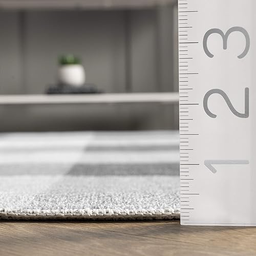 Miniatura 7 de nuLOOM Lucy - Alfombra de área ultrafina lavable a máquina, 6 x 9 pies, color gris