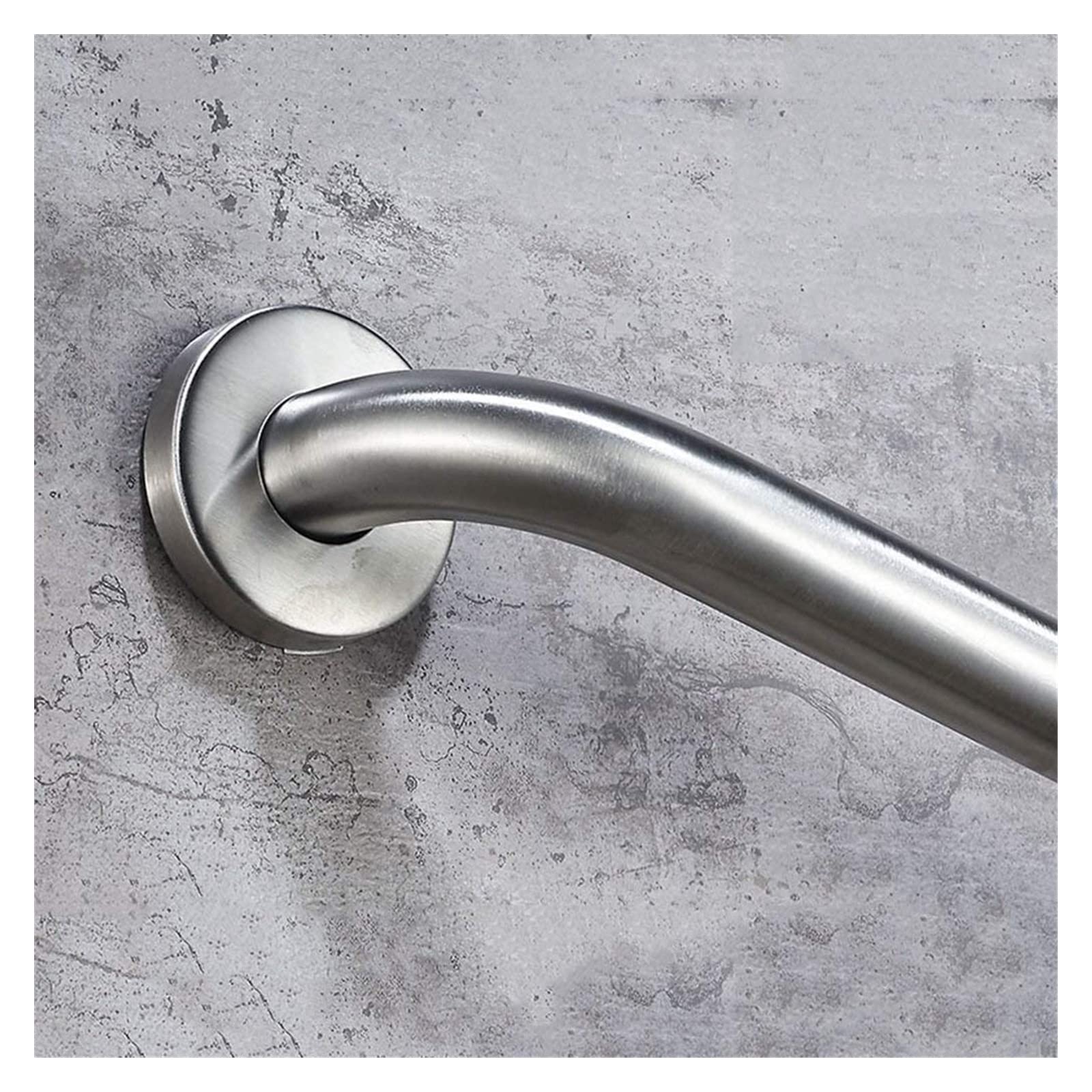 Maniglioni di Sicurezza, in Acciaio Inox Antiscivolo, Corrimano per Scale, Supporto per Corridoio per Cameretta di Bambini Anziani 68 Cm × 7,5 Cm, Argento,