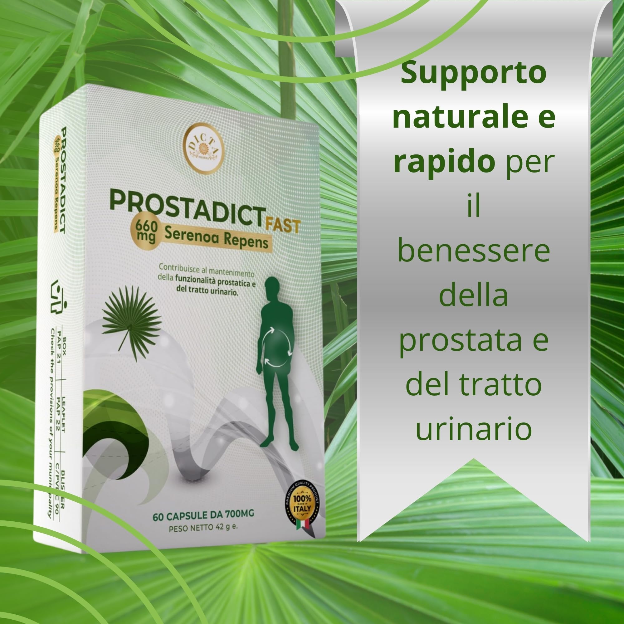 Serenoa Repens 660mg Saw Palmetto | Integratore Prostata Uomo con Estratto di Epilobio, Ortica e Pygeum per il Supporto delle Vie Urinarie Uomo