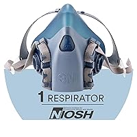 Vista 9 de 3M media máscara respiradora reusable 7500, protección respiratoria, M, 1