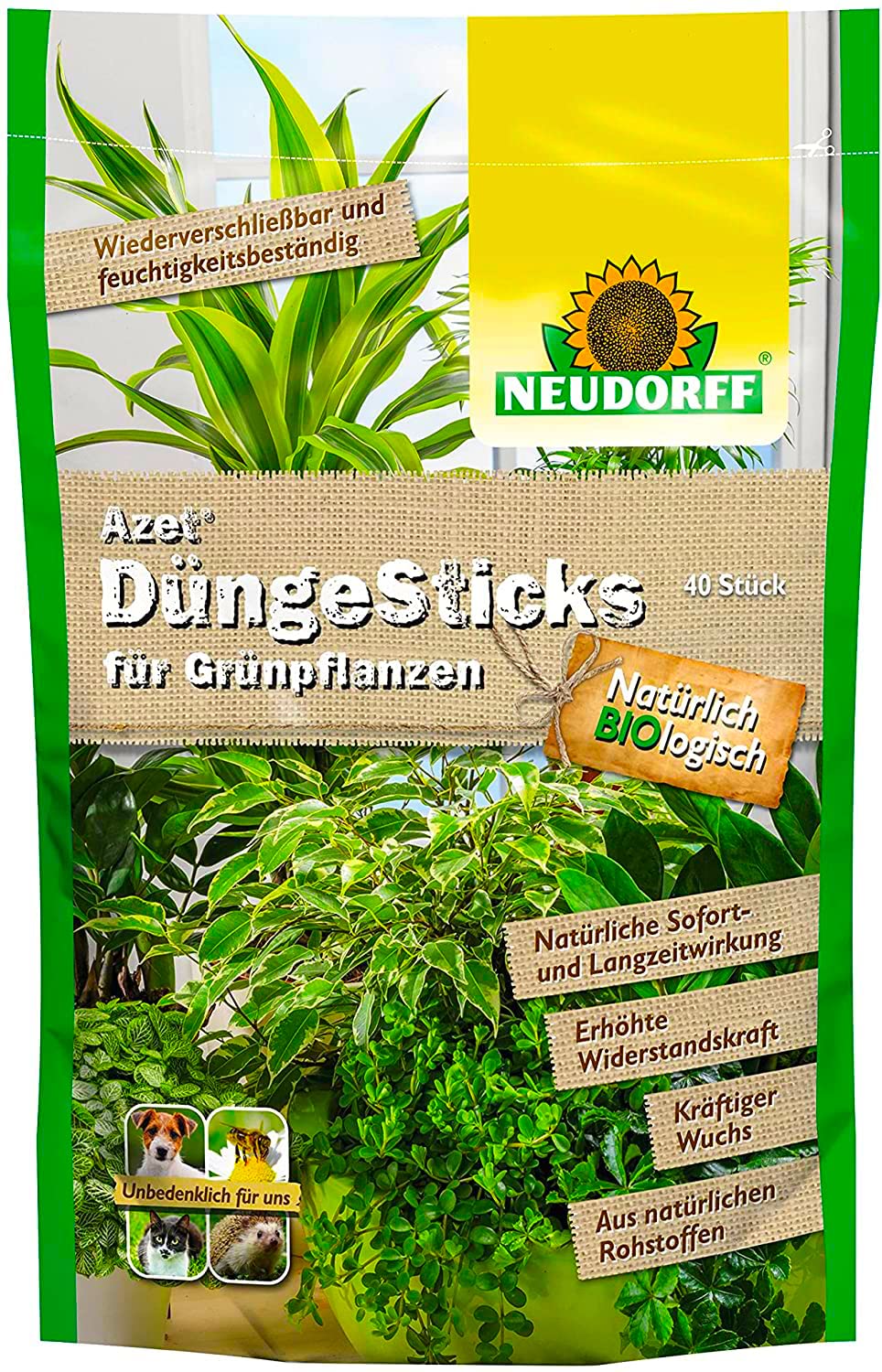 00278 Neudorff Azet DngeSticks fr Grnpflanzen | Biologische  Dngestbchen | Dnger Zimmerpflanzen | Dngestbchen Zimmerpflanzen :  Amazon.de: Garten