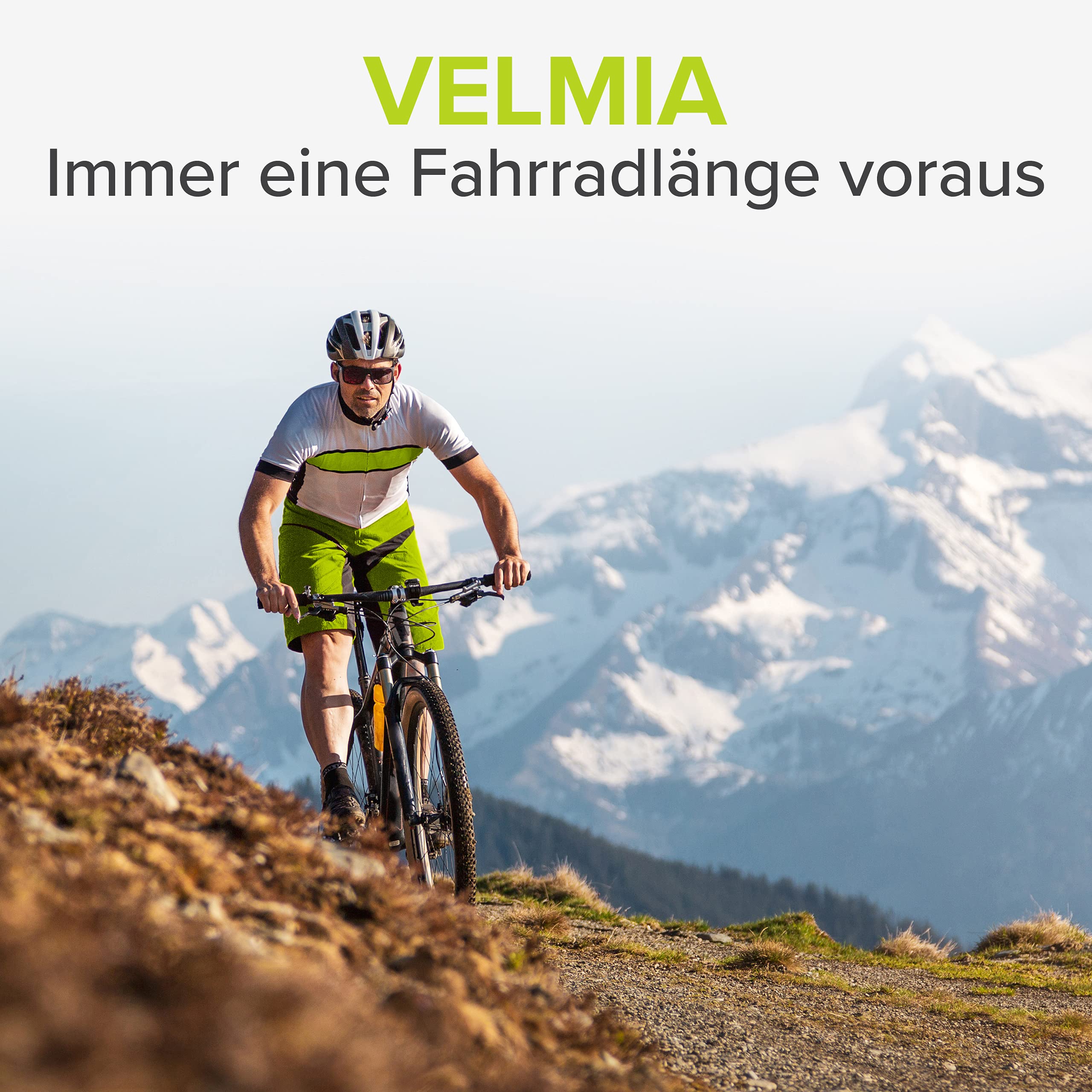 VELMIA Fahrradlicht Vorne StVZO zugelassen mit USB Akku-Betrieb und 8,5h Leuchtdauer I LED Fahrrad Licht regenfest und aufladbar I Front Fahrradlampe Schwarz
