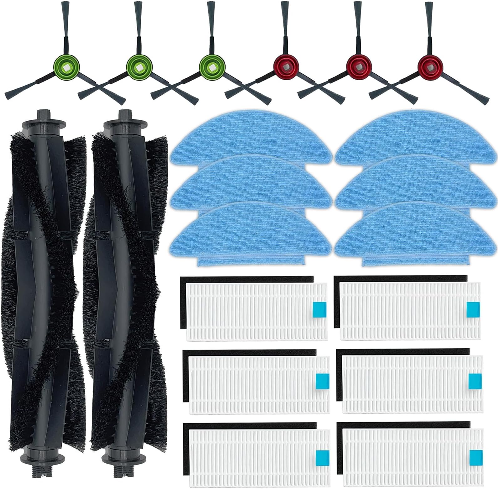 Wischtücher Waschbar 10 Stück - Ersatz Für Tikom L9000, Lubluelu SL60D/SL61 Roboter