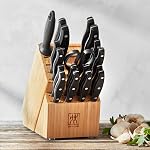 ZWILLING Twin Signature 19-pc Kitchen Knife Set with Block, Chef Knife, Professional Chef Knife Set, German Knife Set Light Brown