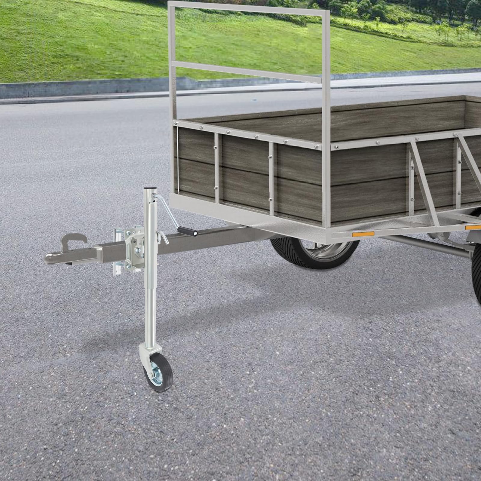 Roue de remorque, roue de soutien, ensemble de poignée de remorque, capacité de charge 544,31 kg pour déplacer des bateaux, yachts, motos