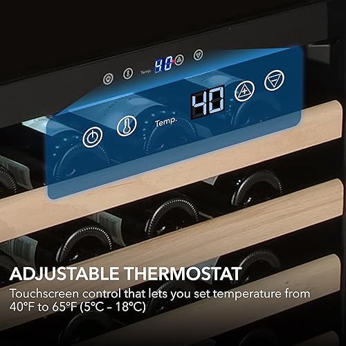 Miniatura 2 de Whynter BWR-1002SD 100 refrigerador incorporado o independiente de acero inoxidable de compresor de gran capacidad con estante para botellas