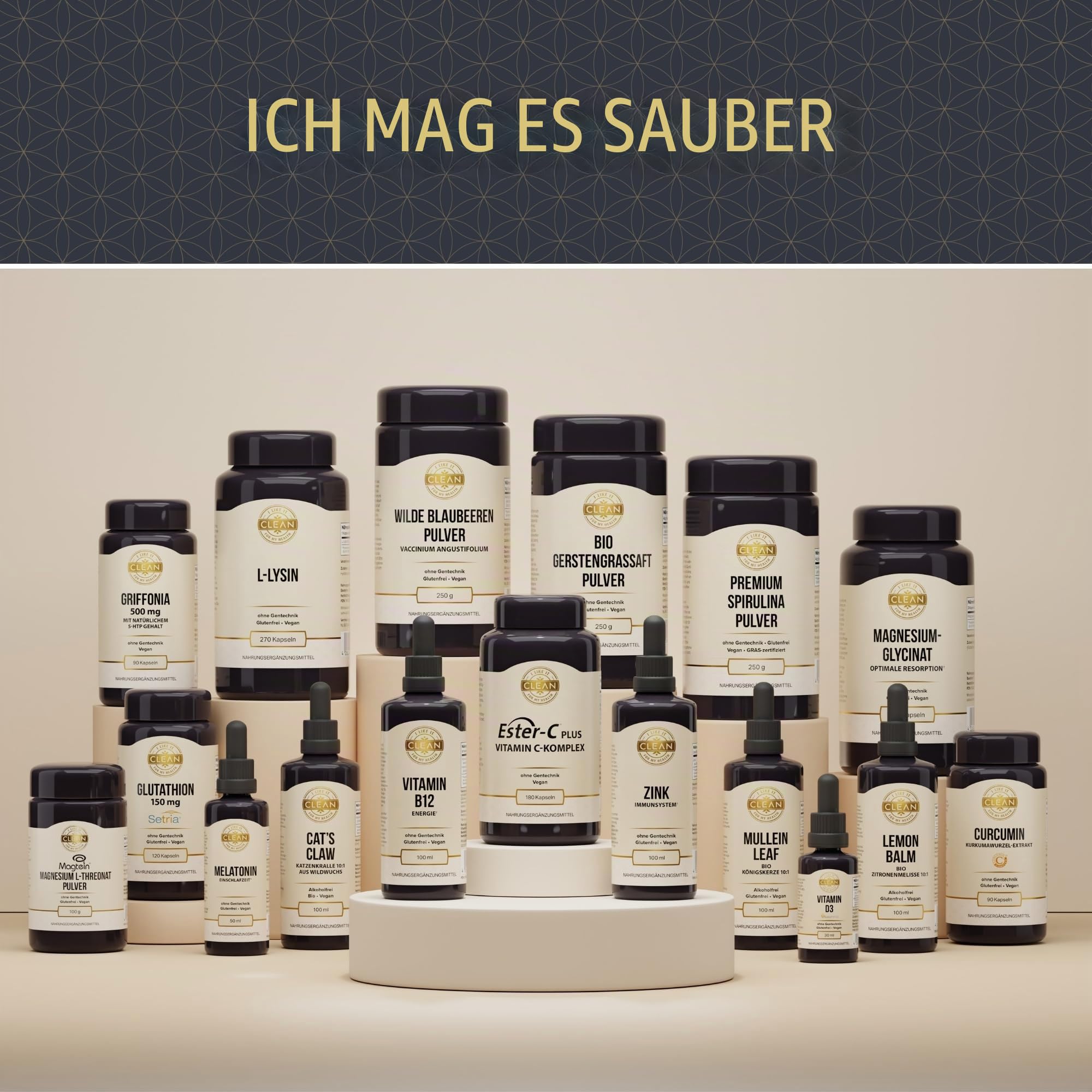 I-like-it-Clean® - Ester-C® Plus Pulver - 250 g - vegan, klinisch geprüfter Rohstoff, synergistischer Komplex, 1000mg Vitamin C pro Tagesdosis - ohne unerwünschte Zusätze & in Frankreich abgefüllt