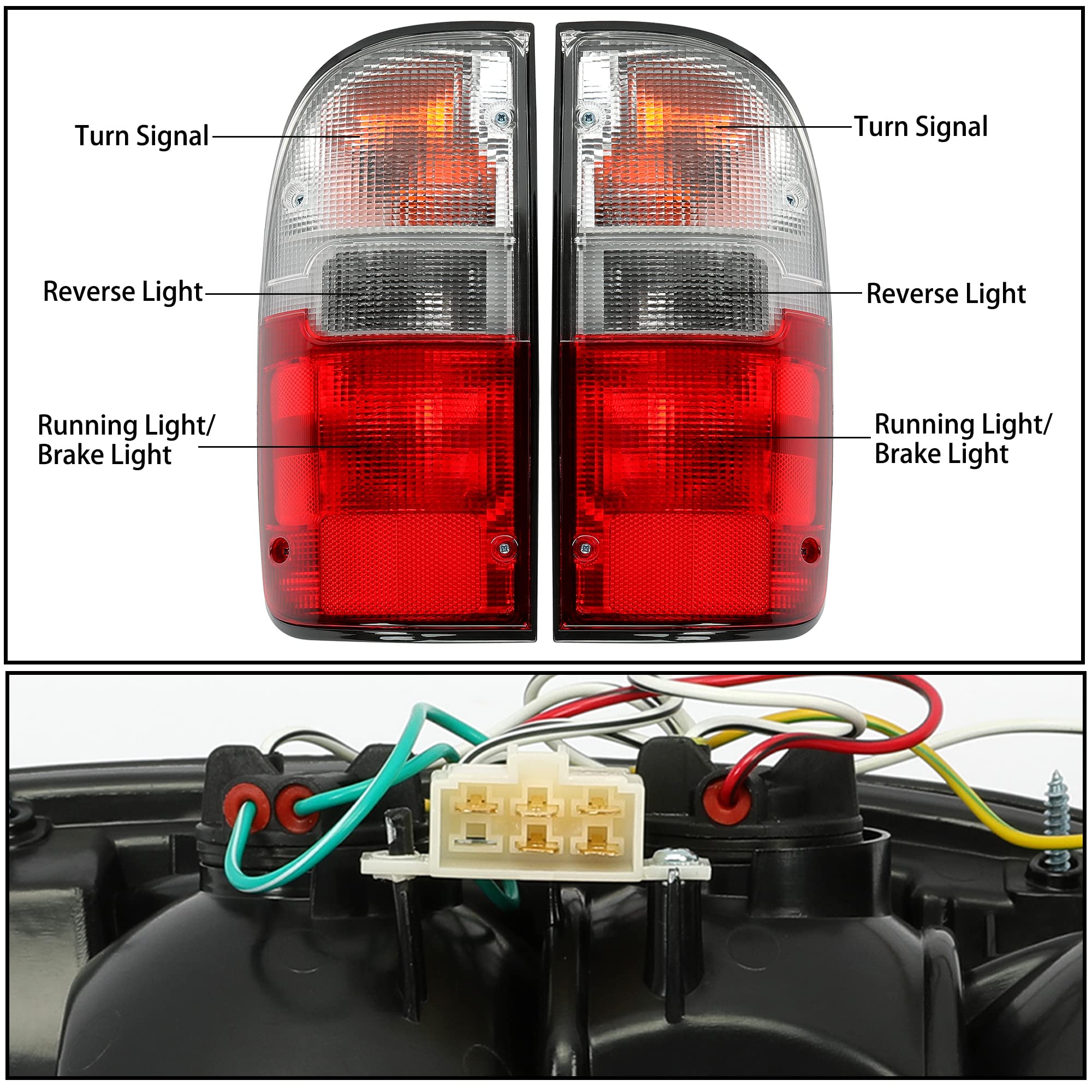Amazon.com: ECOTRIC Tail Light Pair Compatible with 1995