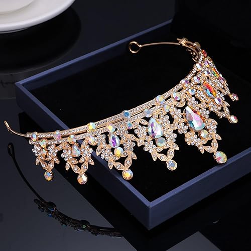 Miniatura 6 de Kamirola - Corona de reina y tiaras corona de princesa para mujeres y niñas, diademas de cristal para novia, princesa para bodas y fiestas (01)