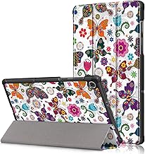 Cover for Lenovo Tab M10 FHD Plus TB-X606F TB-X606X - PU Leather Flip Cover with Stand Function Case for Lenovo Tab M10 Plus FHD 10.3 Inch Tablet, Butterfly