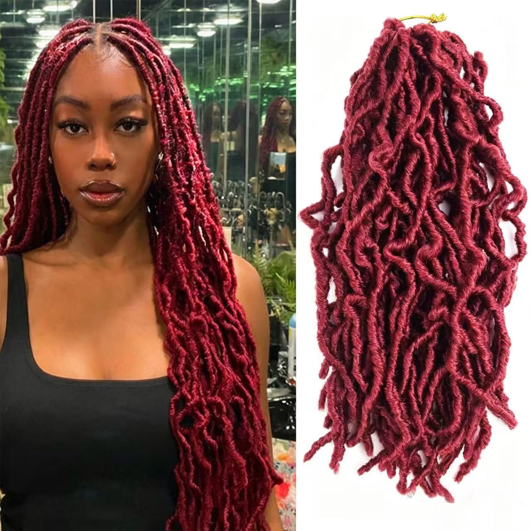 Amazon.com : Paraglame Soft New Faux Locs Crochet Hair 14 Inch