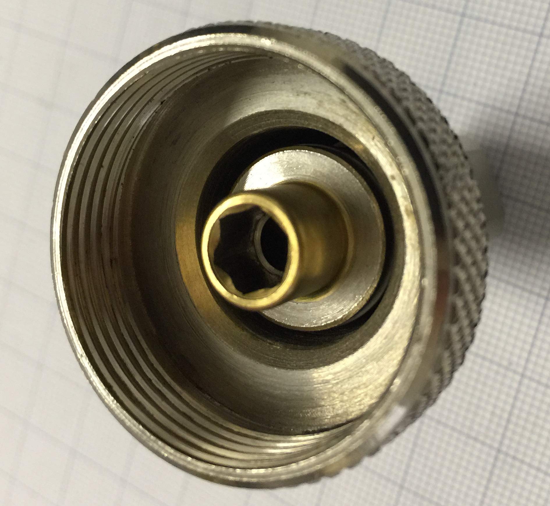 HTD Schlauchadapter M31,2x1,5mm mit Sicherheitsventil für normaler Mitteldruckschläuche