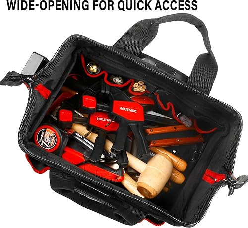 Miniatura 5 de HAUTMEC HT0288 - Juego de 2 bolsas de herramientas con ruedas de alta resistencia, bolsa de herramientas de 14.5 pulgadas sobre ruedas y bolsa de