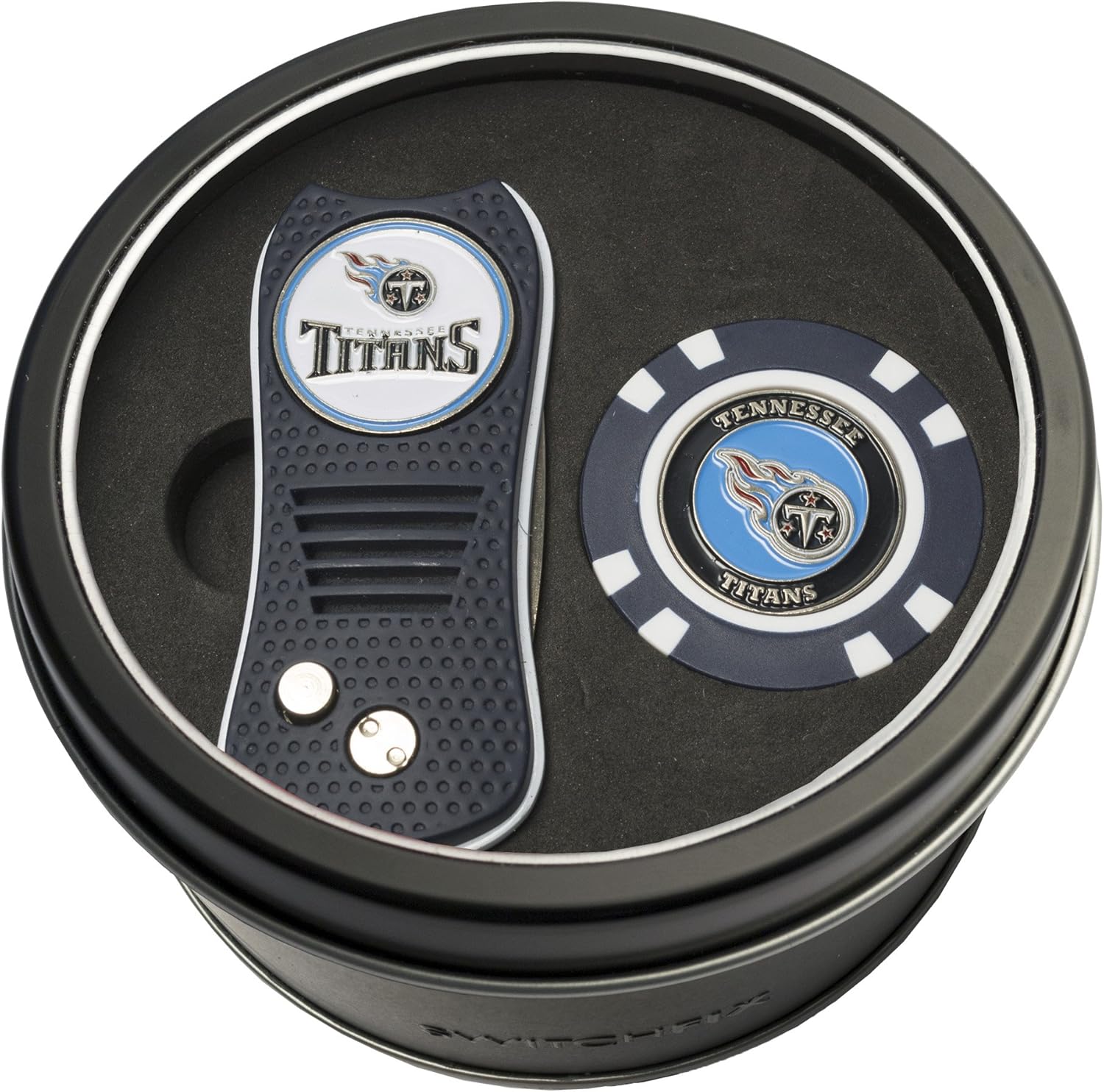 Team Golf NFL Gift Set Switchblade Divot Tool & Chip, Includes 2 Double-Sided Enamel Ball Markers, Patented Design, Less Damage to Greens, Switchblade Mechanism : Sports & Outdoors