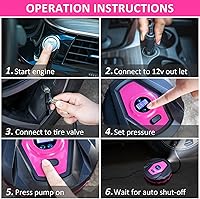 Vista 8 de Kit de emergencia para automóvil con compresor de aire portátil, kit de emergencia en carretera para vehículos, kit de asistencia de seguridad