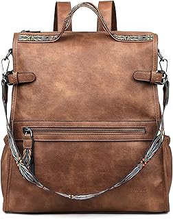 Vegan Leather Backpack Purse for Women – Stylish Travel Bag