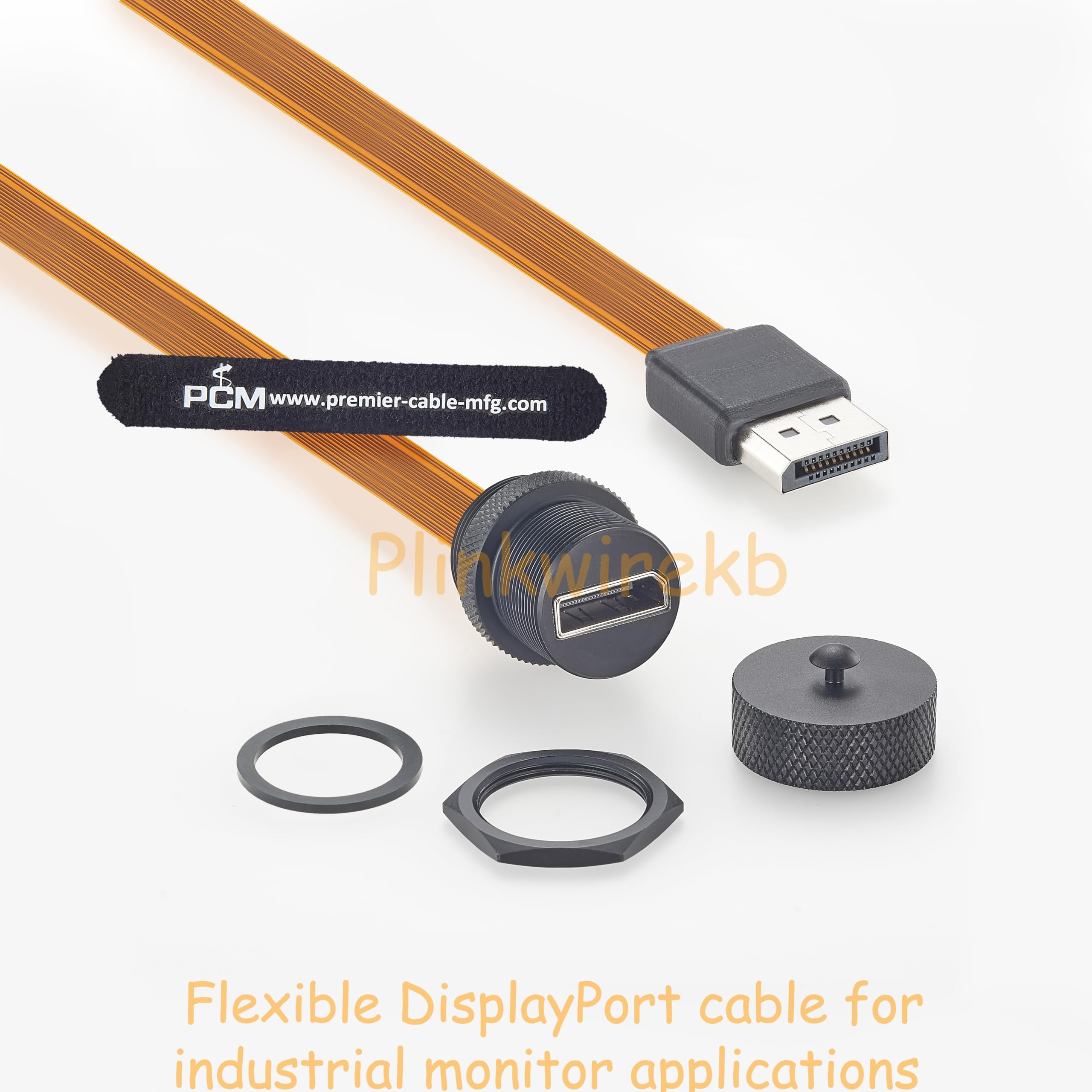 Câble flexible DisplayPort 20 broches FPC 20 cm, câble de connexion flexible DP 1.4 avec connecteur mâle et femelle, prise en charge 4K 120 Hz pour écrans industriels, systèmes intégrés et