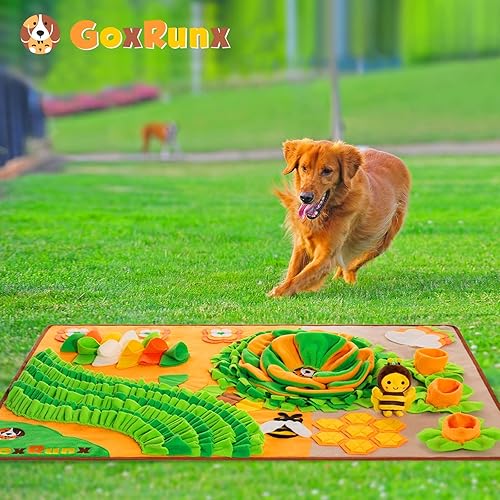 Miniatura 7 de GoxRunx Tapete para olfatear para perros, 40 x 27 pulgadas, extra grande, tapete para olfatear perros y mascotas, tapete interactivo para aliviar el