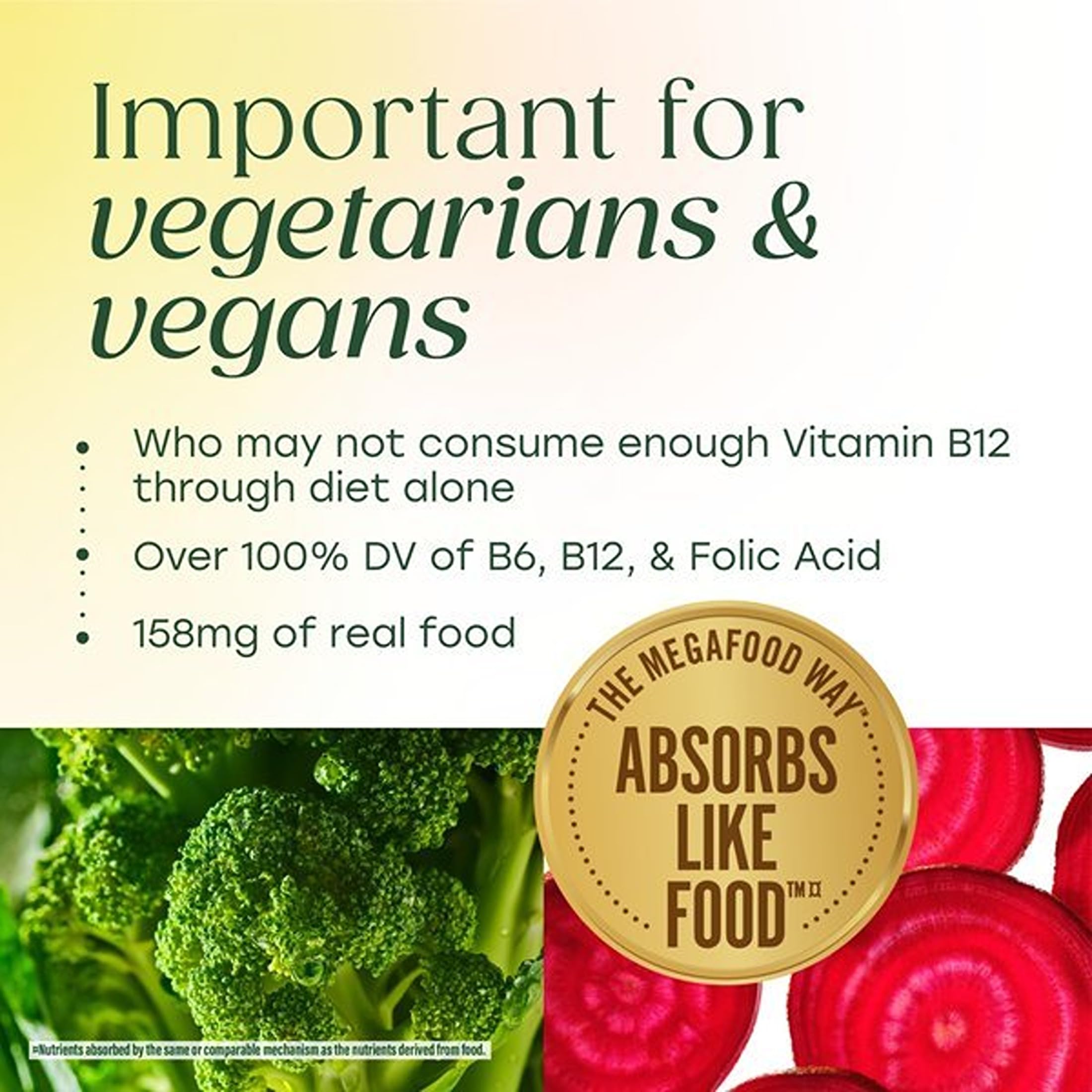 MegaFood Vegan Vitamin B12 with Vitamin B6 and Folic Acid, 30 Mini Tablets — Amazon image 6