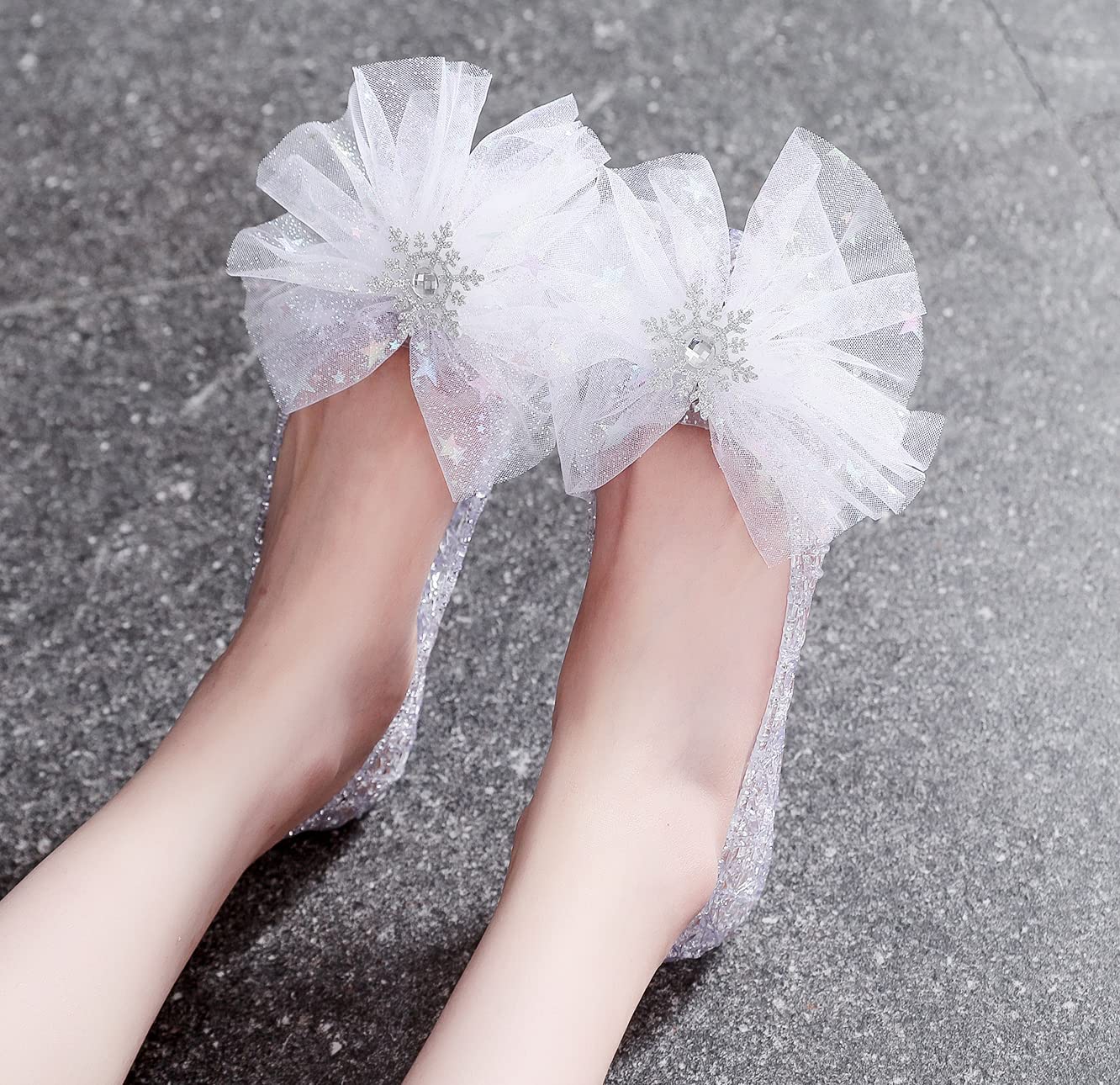 OMGard Womens Jelly Sandals Flats, White Jellies Shoes