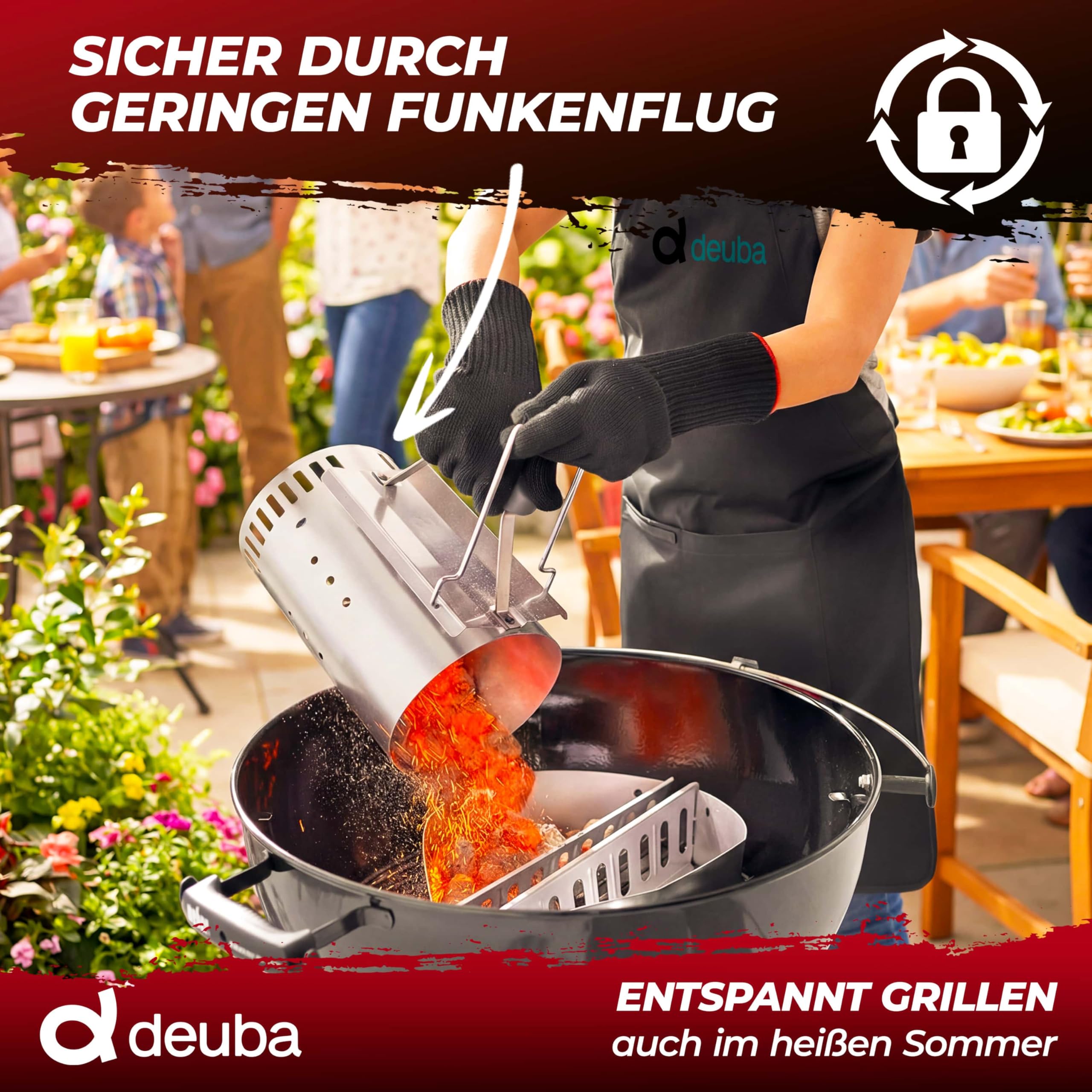 Deuba® 27 kg Grillbriketts 9 x 3 kg Holzkohle Grillkohle Holzkohlebriketts Holzkohlegrill Grill Brikett Kohle