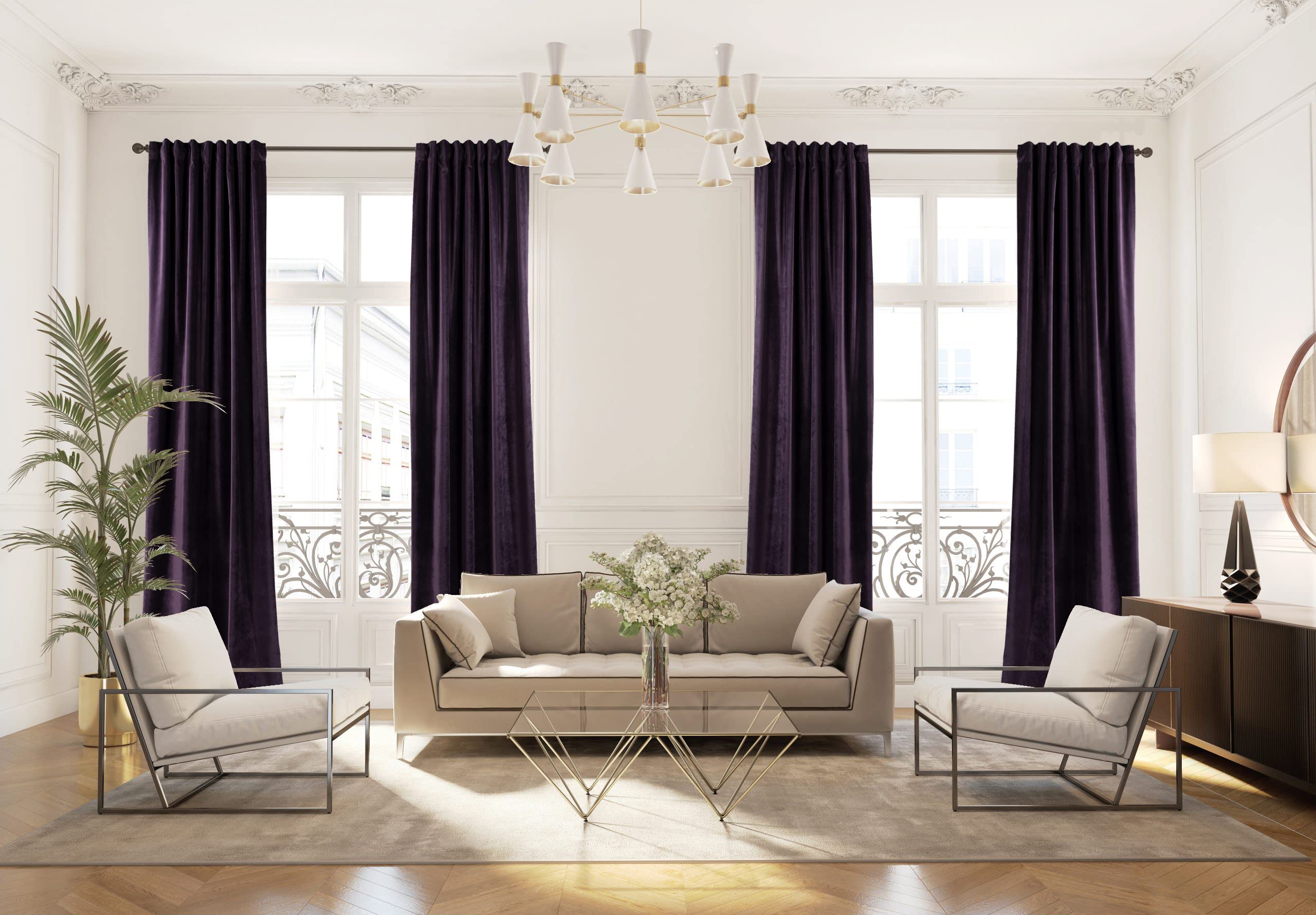 Amazon.com: CASANEMA Extra Long Solid Luxury Matte Velvet Soft