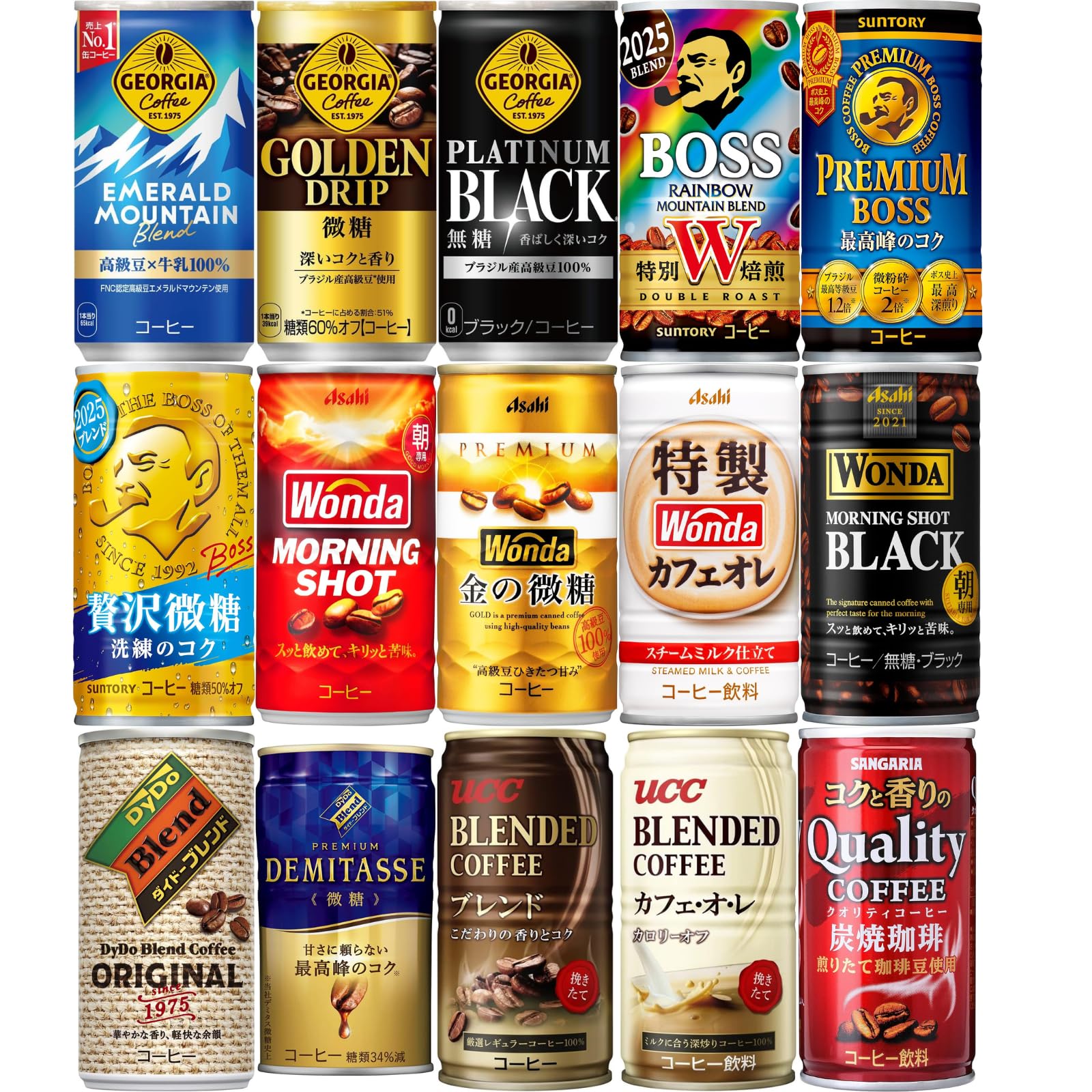 Amazon.co.jp: 【缶コーヒー ランダムアソート 30本セット】微糖・無糖 