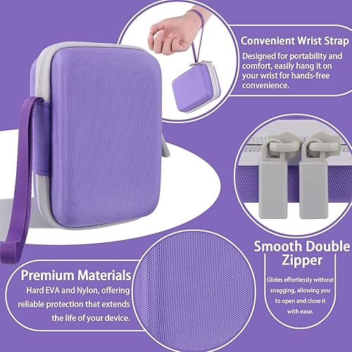 Vista 44 de co2CREA Estuche rígido de repuesto para impresora fotográfica instantánea HP Sprocket portátil de 2 x 3 (funda negra negra)