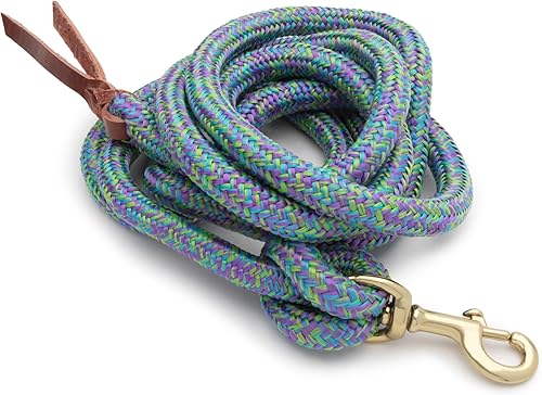 Miniatura 7 de Weaver Leather Poly - Correa vaquera con broche de presión, 58" x 10', azul marinoazul realturquesa