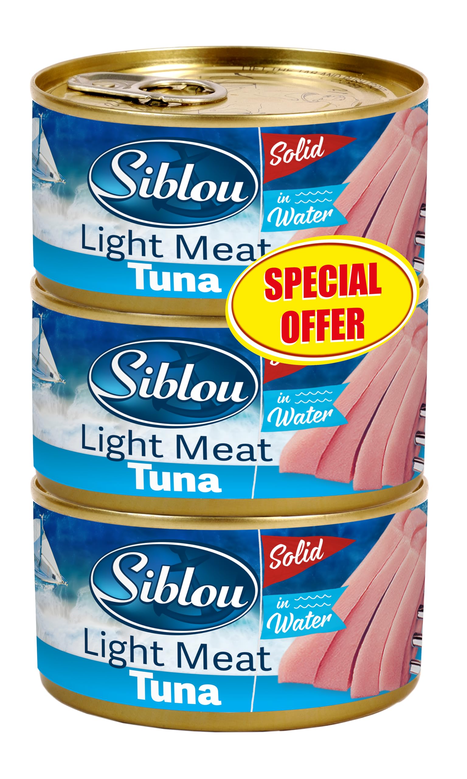 Siblou Light Tuna in Water 160g - Triple Pack