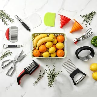 13-Piece Kitchen Gadget Set (Includes Storage Basket)