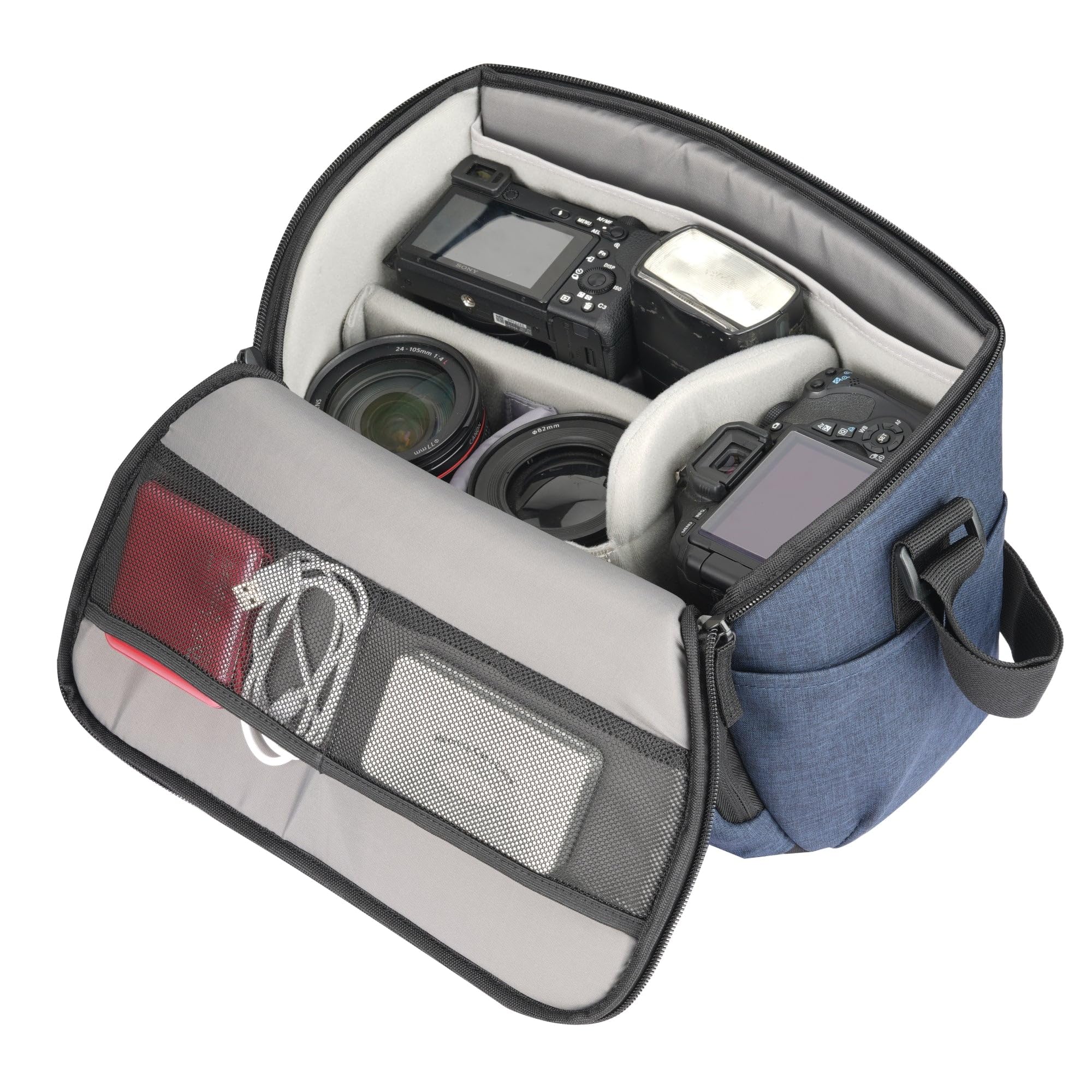 VANGUARD Vesta Aspire 30 NV 11 litrowa szeroka torba na ramię - niebieska, granatowy, Torba na ramię